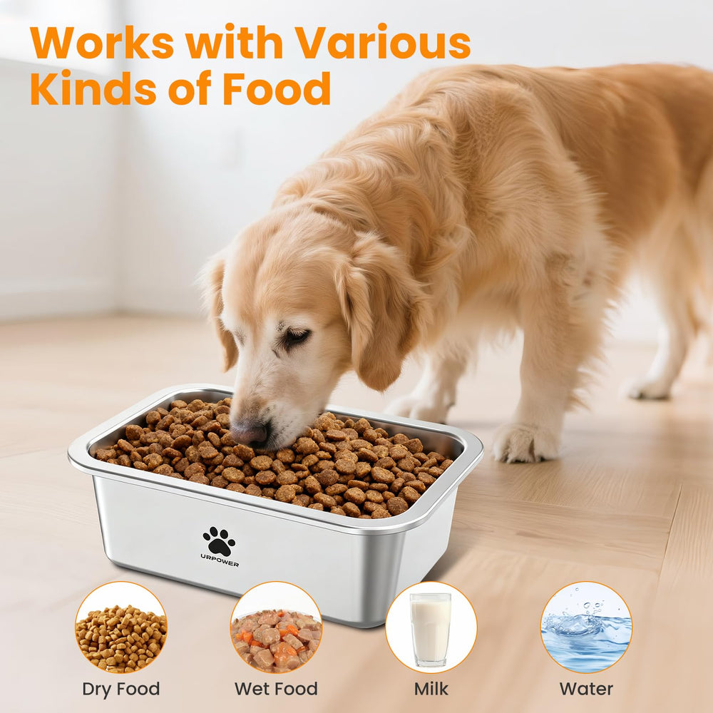 URPOWER stainless steel is rust-resistant and durable for daily pet use.