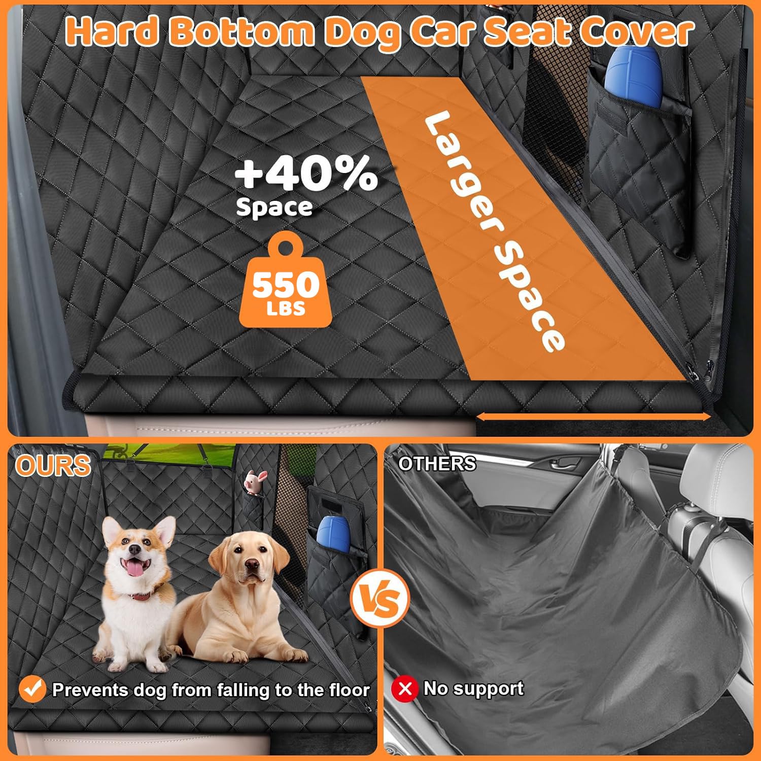 URPOWER high barrier 26 inch front demonstrates front protection during sudden stops