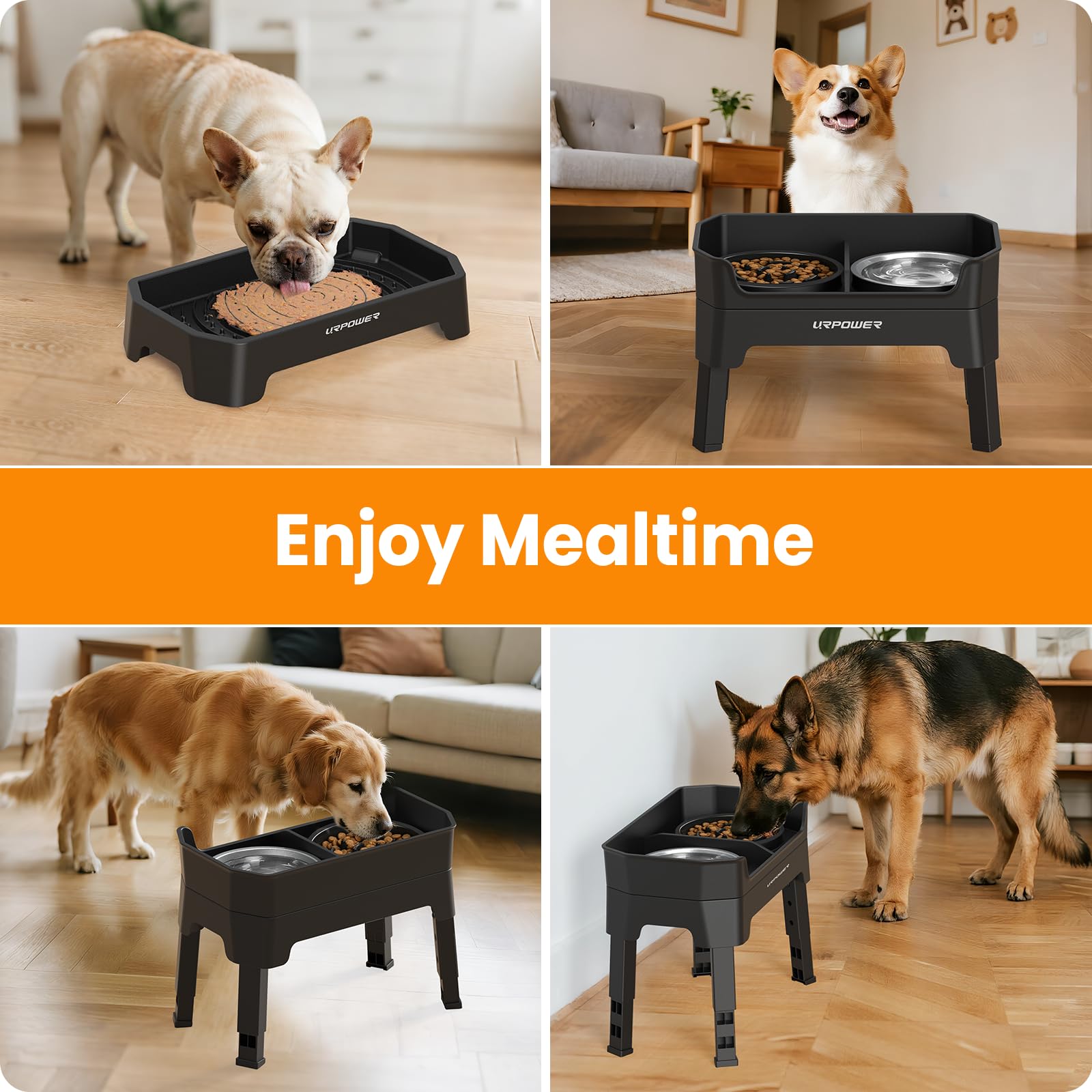 URPOWER mess-proof design supports tidy feeding spaces for busy homes.