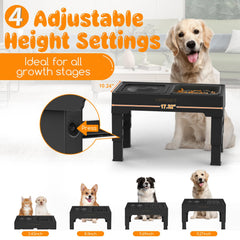 URPOWER no-spill water bowl with floating disk slows drinking and keeps fur dry