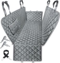 URPOWER seat cover dog hammock with side flaps protects backseat and doors during rides