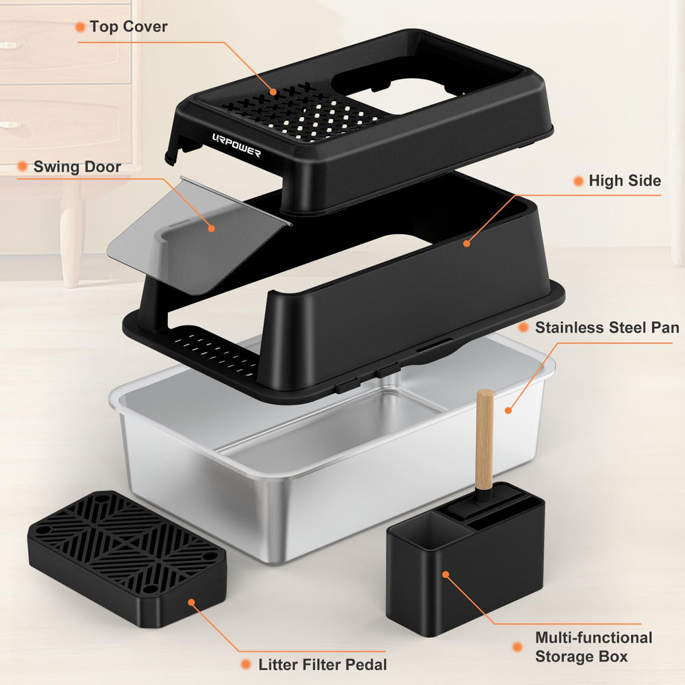 URPOWER stainless surface cleans easily for long-lasting use