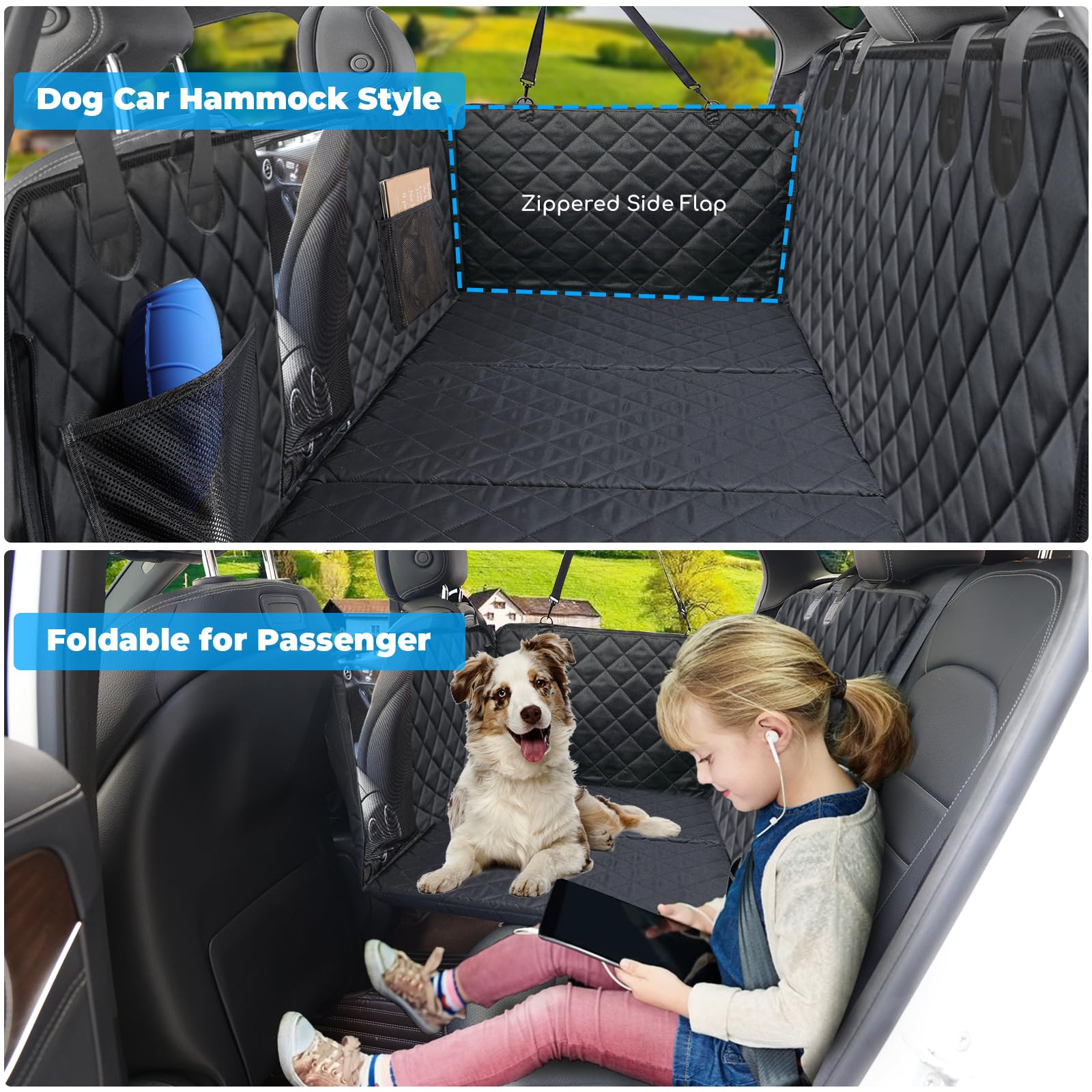URPOWER thickened hard bottom supports up to 550 pounds for multiple dogs.