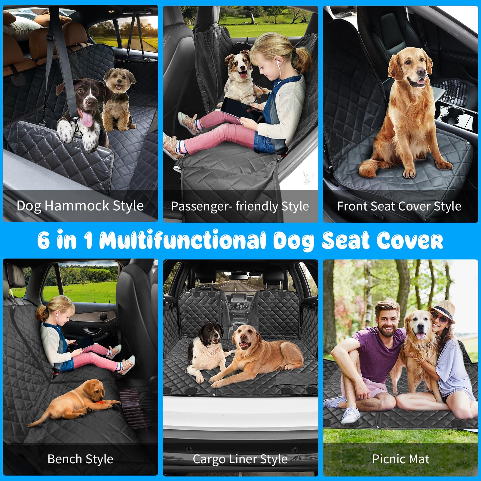 URPOWER waterproof 4-layer Oxford fabric protects upholstery during muddy adventures.