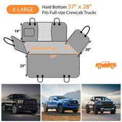 URPOWER XL Backseat Extender zippered side flaps prevent dog from falling to the floor