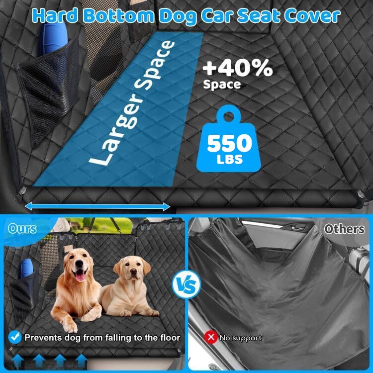 URPOWER XL hard bottom supports large dogs for stable travel.