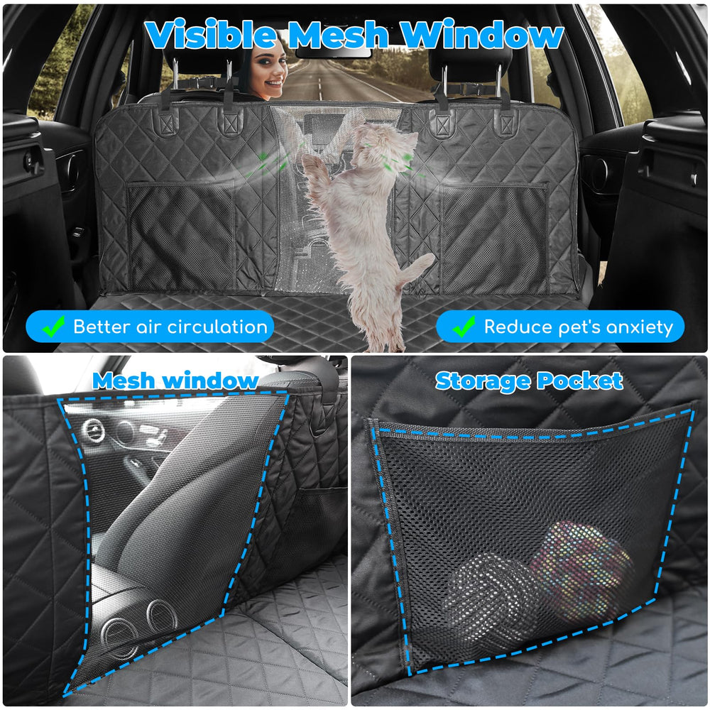 URPOWER XL includes seat belt for secure dog restraint during trips.