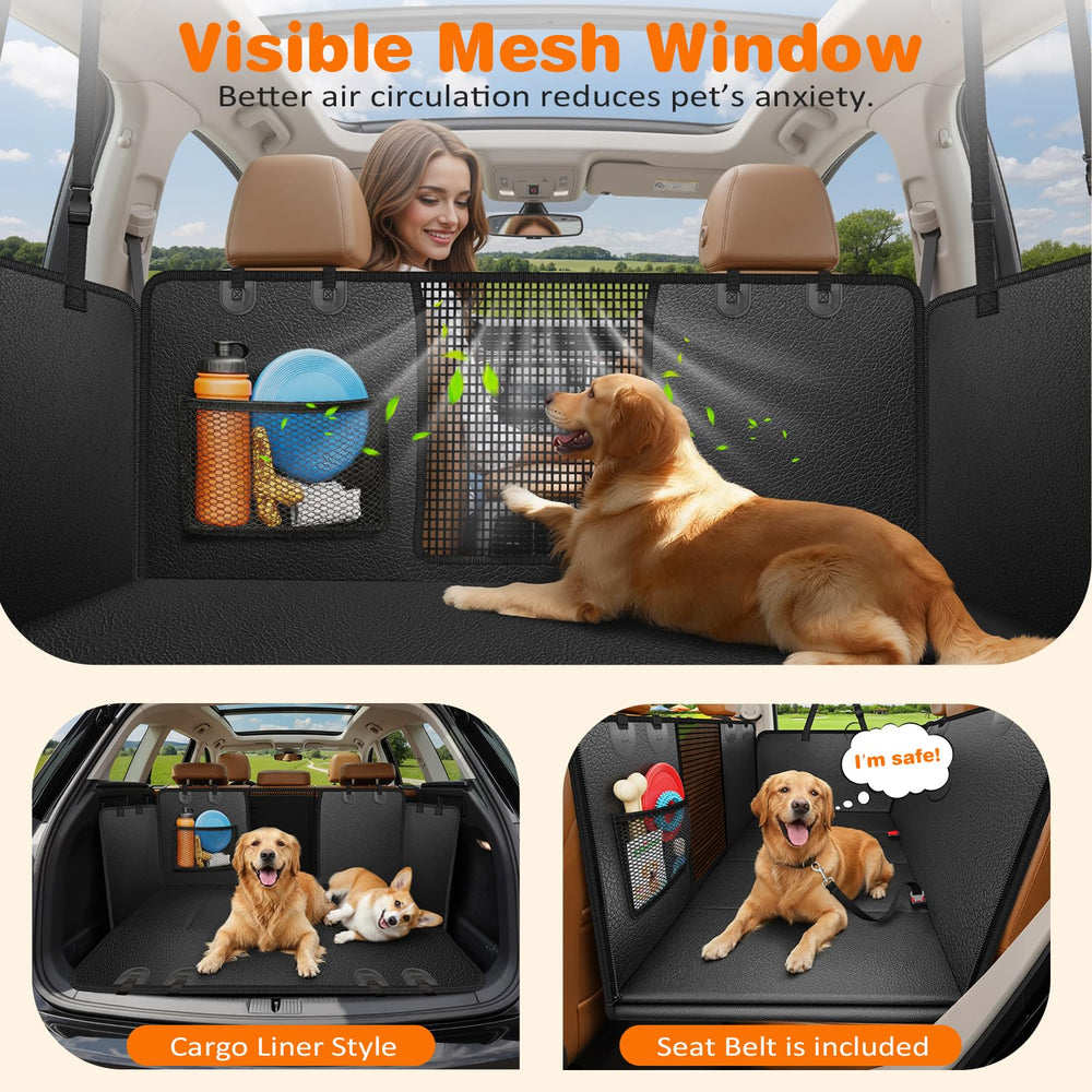 URPOWER zippered side flaps protect seats and doors from dirt and scratches