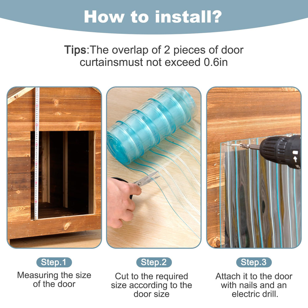 Uross dog door flap waterproof PVC material highlights durability and weatherproofing.