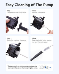 URUQ brush for pumps removes buildup from hard-to-reach areas