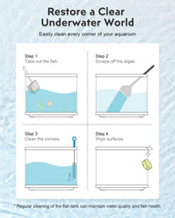 URUQ fish net helps capture aquarium inhabitants gently during cleaning