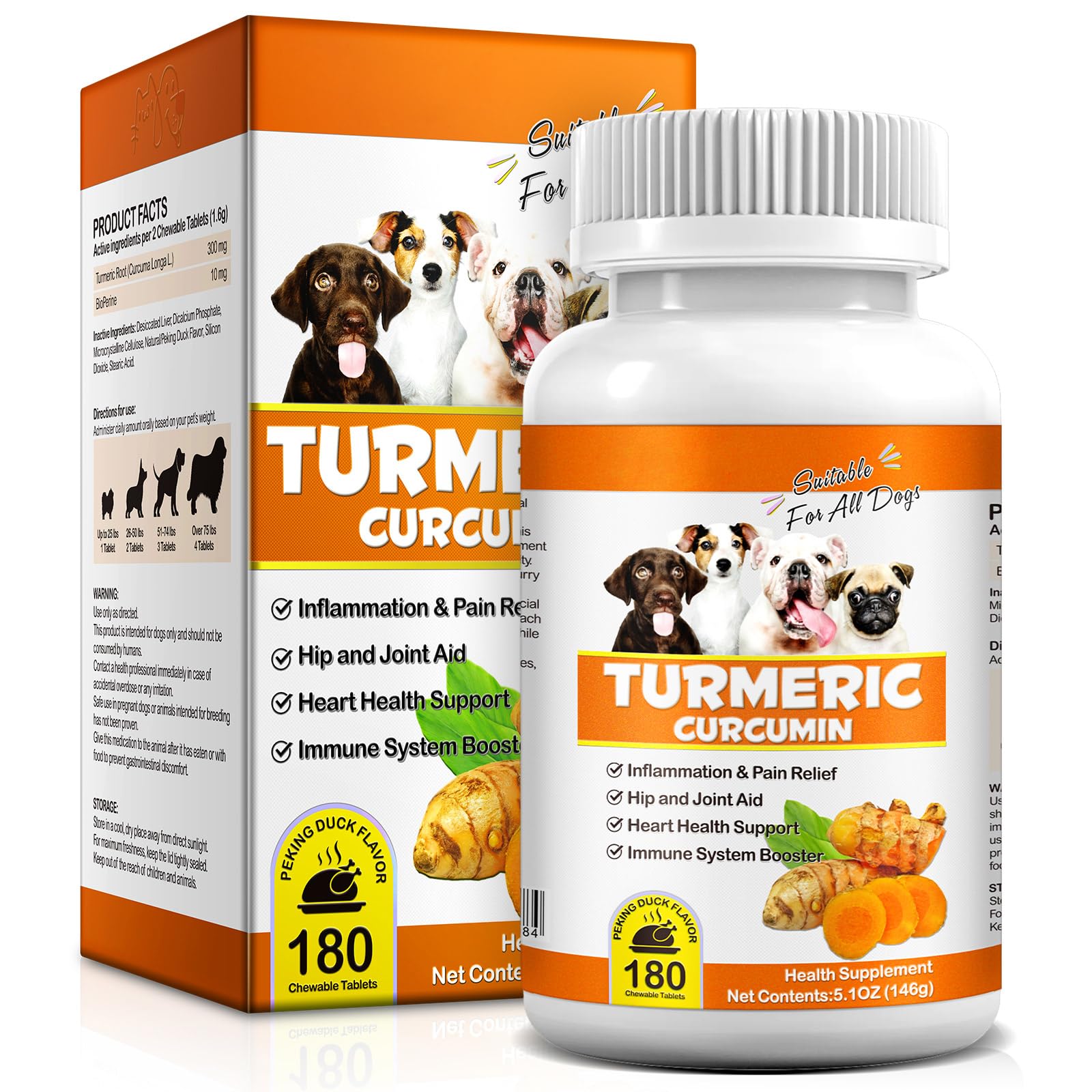 Uruses turmeric dog chews bowl showing tasty joint support for daily activity