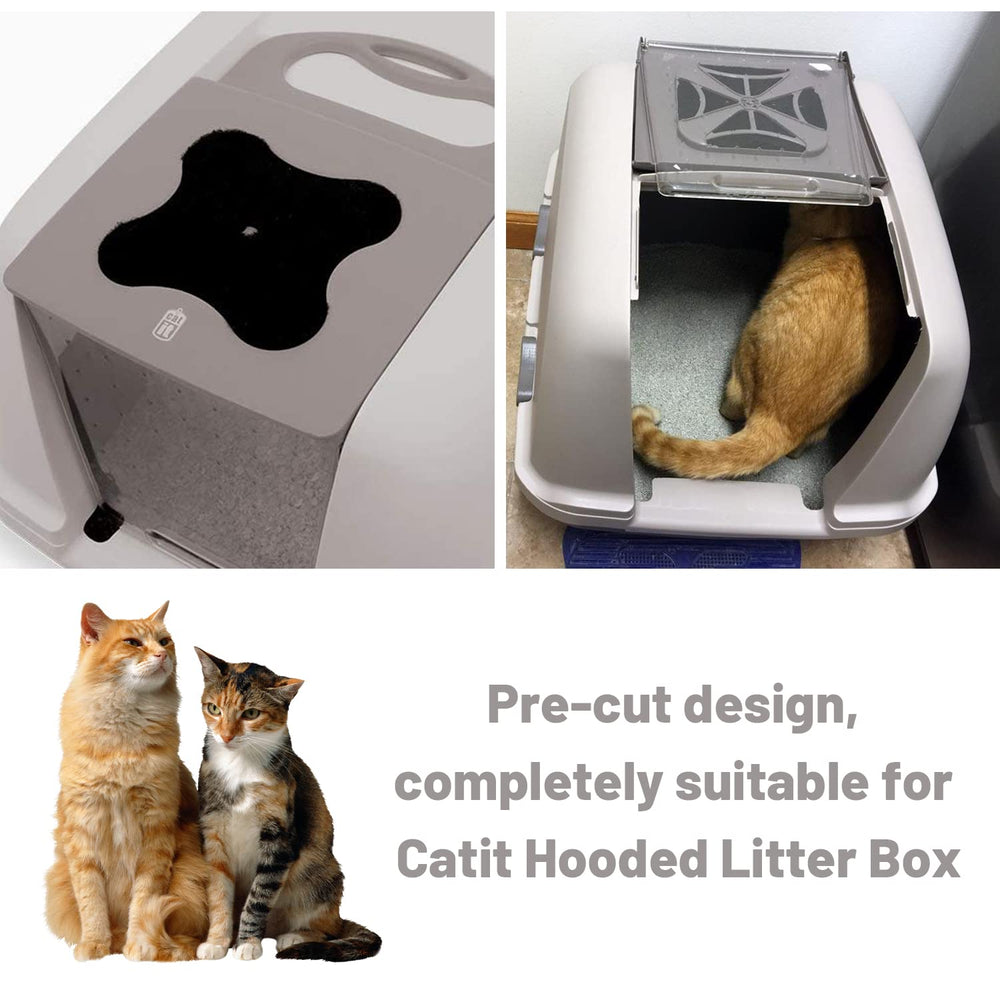 USEAMIE carbon filter demonstrates dense adsorption for cleaner indoor air around litter.