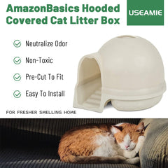 USEAMIE filter provides odor-control benefits for cleaner indoor air near the litter box.