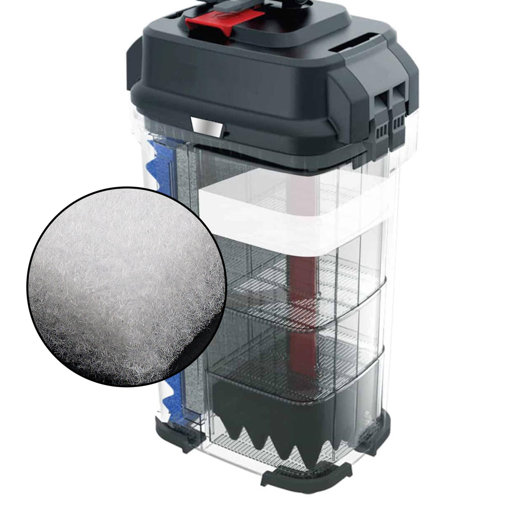 USEAMIE pad in Fluval 307/407 filter demonstrates enhanced debris capture and flow maintenance