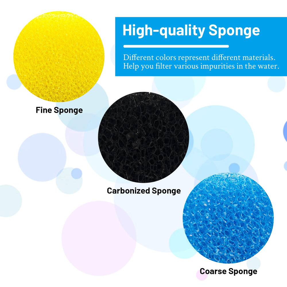 USEAMIE Kulife filter sponges carbonized pack for impurity adsorption