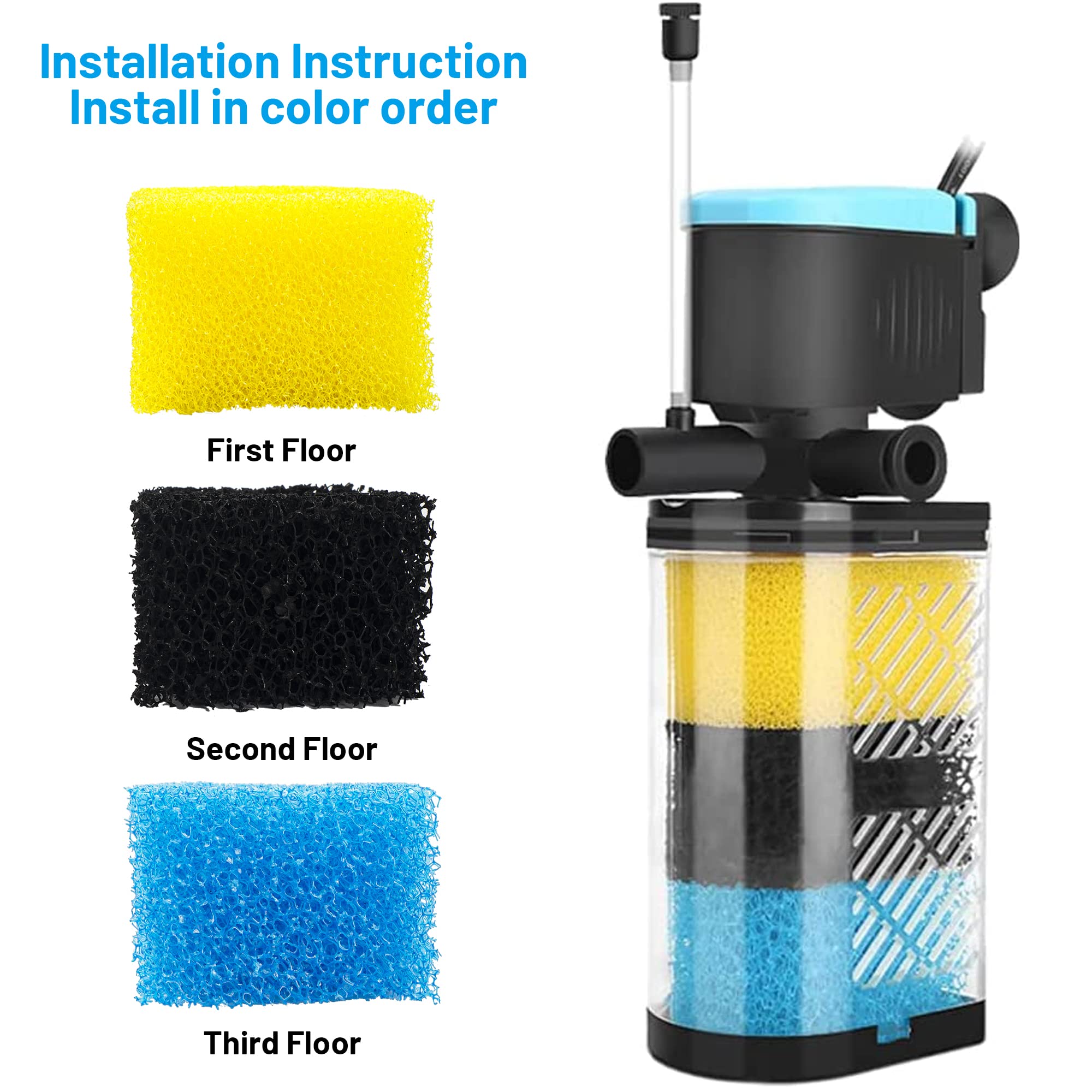 USEAMIE Kulife filter sponges fine pack for water polishing