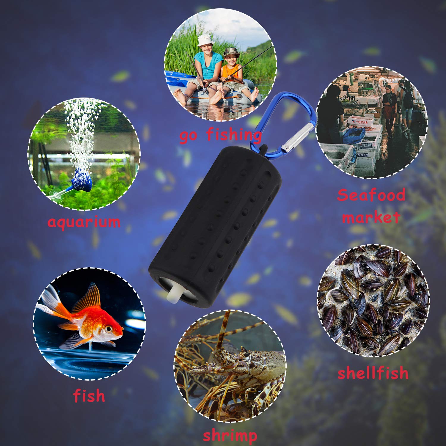 Useekoo air stone included improves bubble distribution in tanks