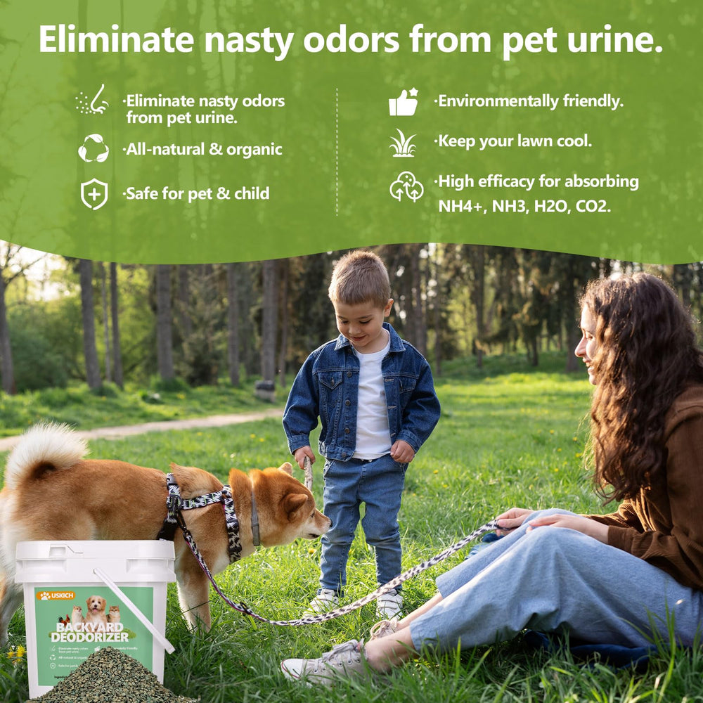 USKICH Artificial turf odor elimination preserves a fresh outdoor surface.