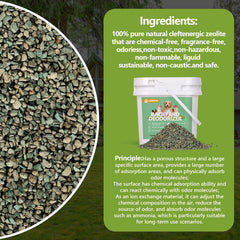USKICH Backyard Deodorizer being scattered on ground for odor control.