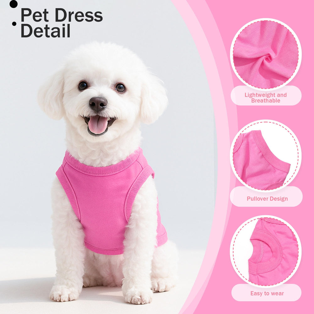 Uswalnna purple side view dog shirt, unisex easy-wear design