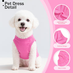Uswalnna purple side view dog shirt, unisex easy-wear design