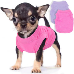 Uswalnna rose front view dog shirt for small dogs, spring-friendly soft fabric