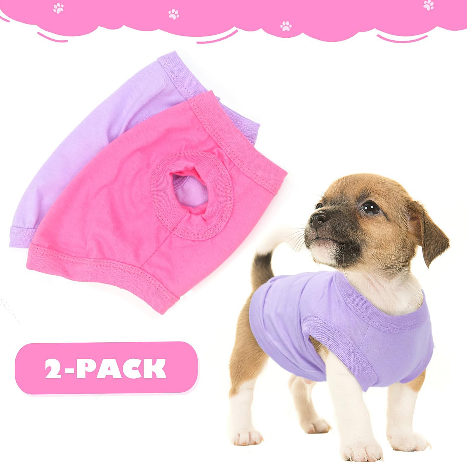 Uswalnna soft lightweight fabric dog shirt, comfortable spring/summer wear