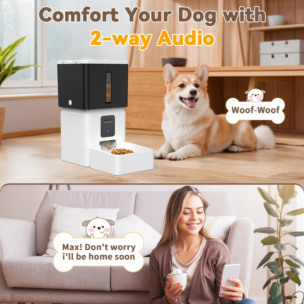 UTCG feeder 2-way audio view for comforting your dog while away
