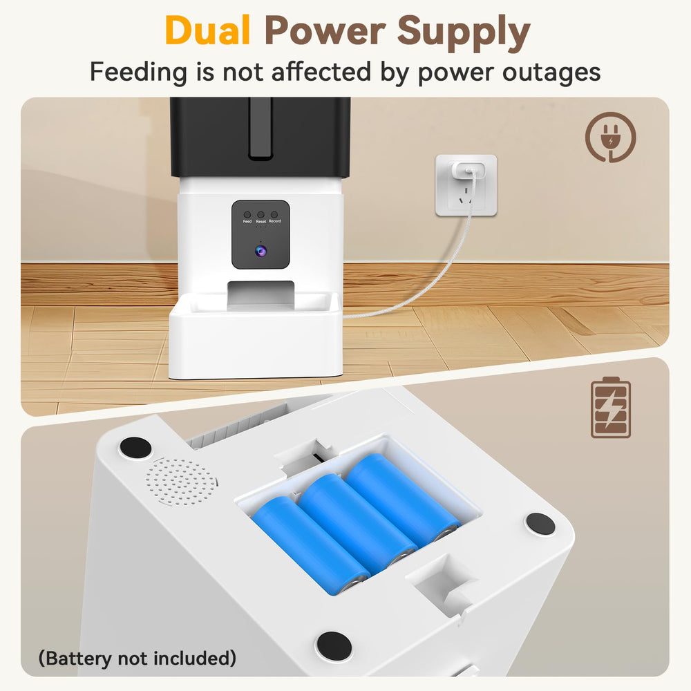 UTCG feeder anti-tip design closeup to prevent spills and tampering