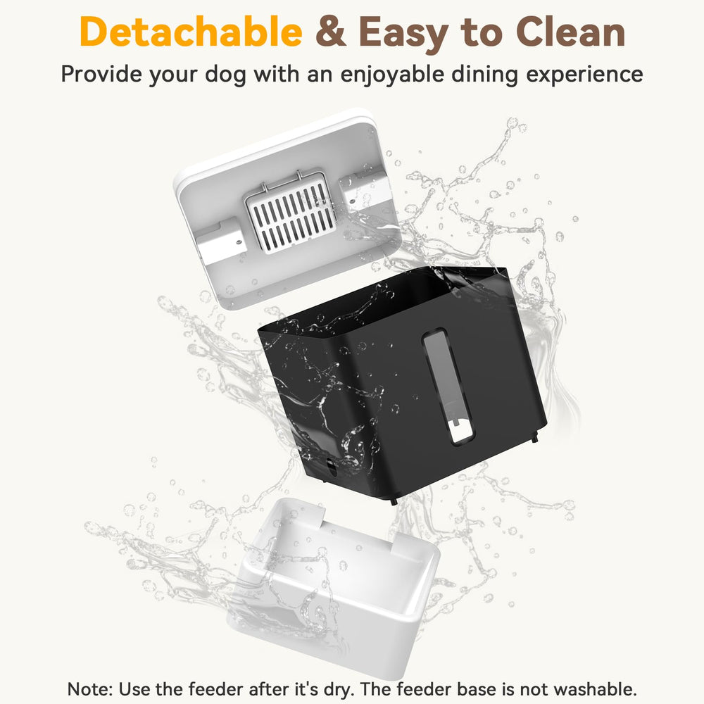 UTCG feeder easy cleaning tray demonstrating detachable parts for sanitation