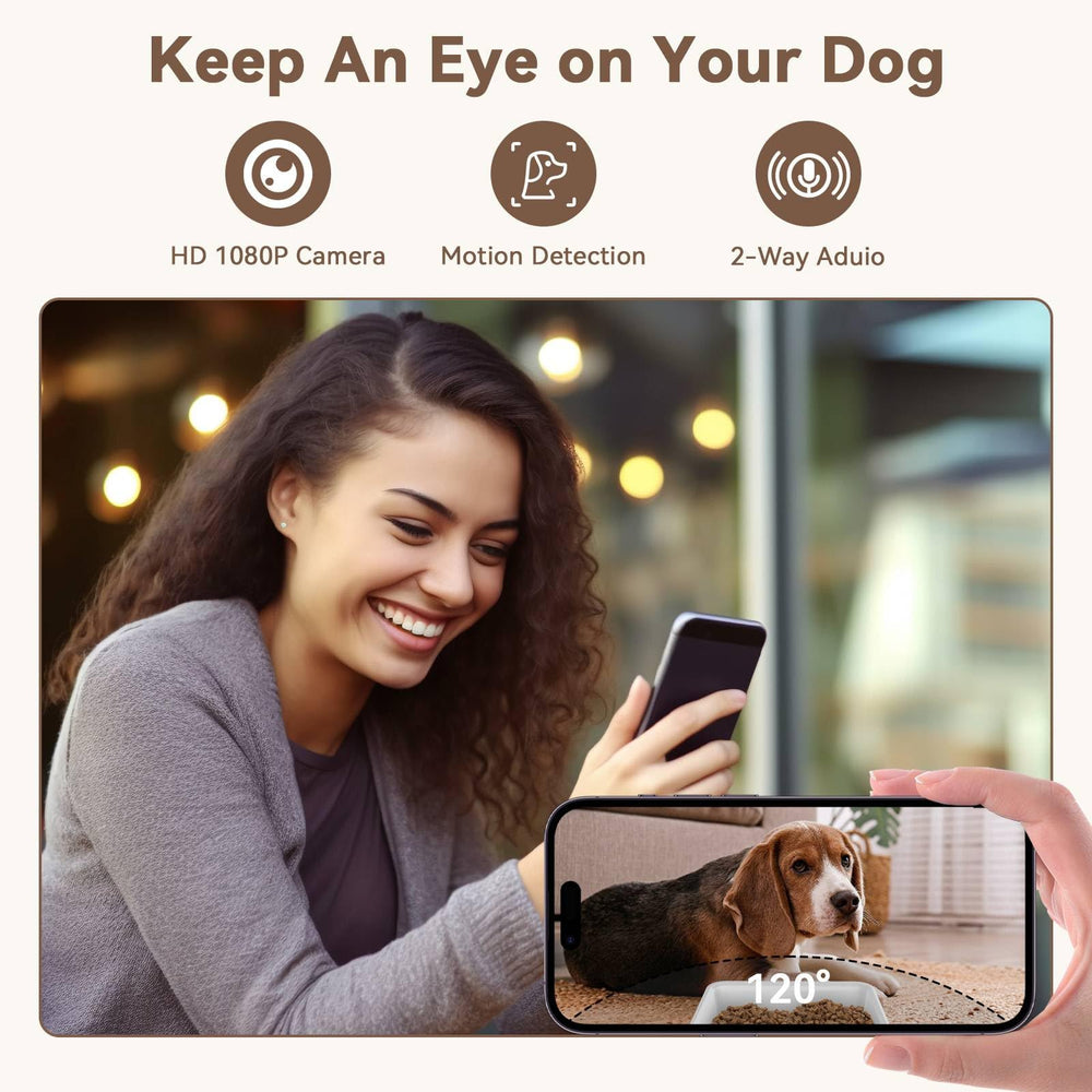 UTCG feeder night vision view for late-evening dog monitoring