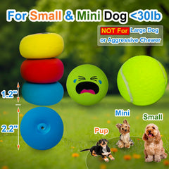 UTOMING 4-pack dog toys set – compact design perfect for small breeds' daily fetch sessions.