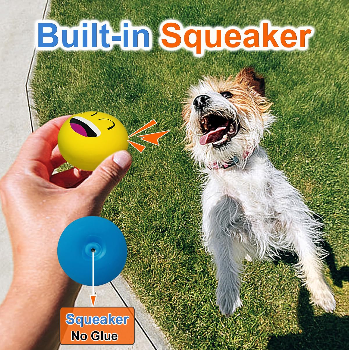 UTOMING squeaker inside ball – keeps dogs engaged with detectable sound during games.