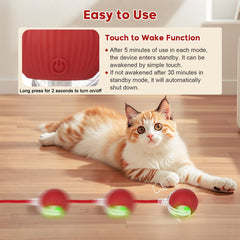 Utroni Interactive Ball fast mode enables high-energy chase for pets.