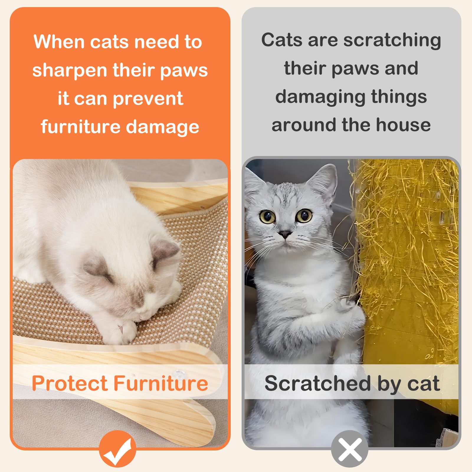 UUig scratch bed waterproof surface resists moisture for long-lasting use