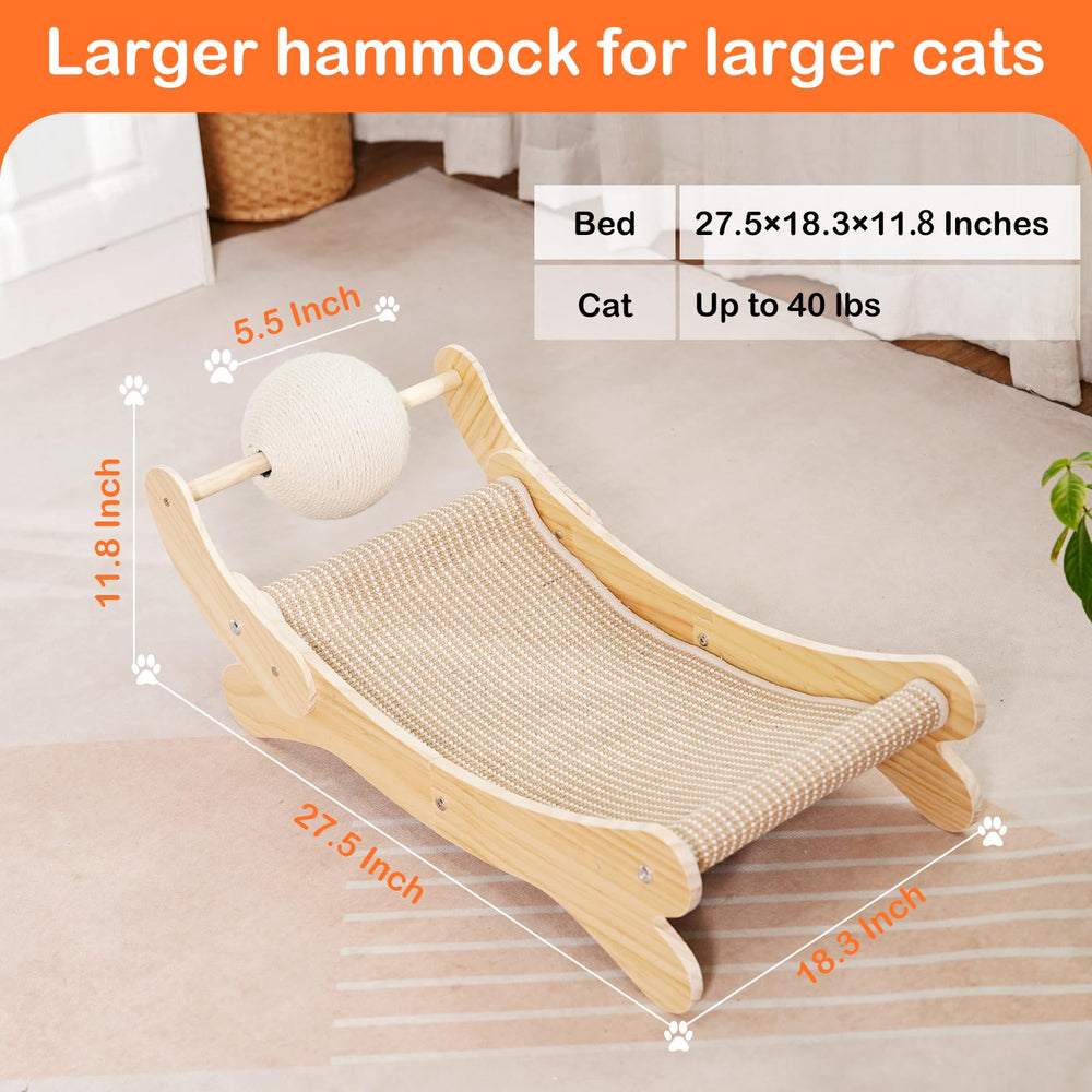 UUig cat scratcher bed loungers with ball offering play and rest in one piece