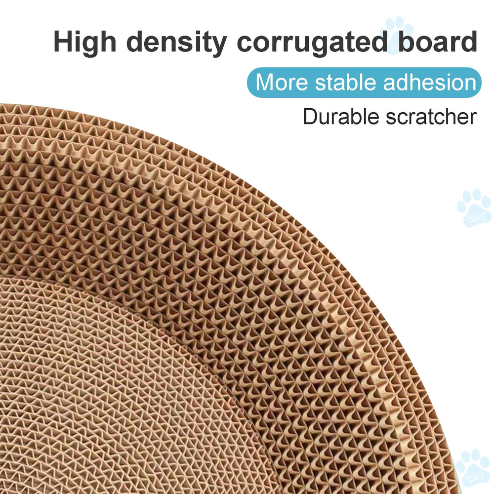 UUig cat scratcher curved bowl design supports comfortable sleeping posture.