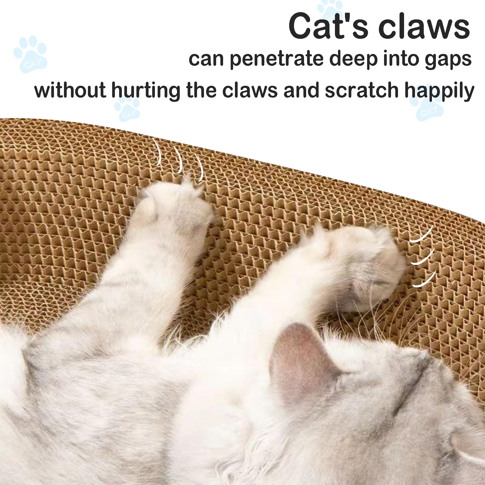 UUig scratcher large size invites cats to stretch and relax.