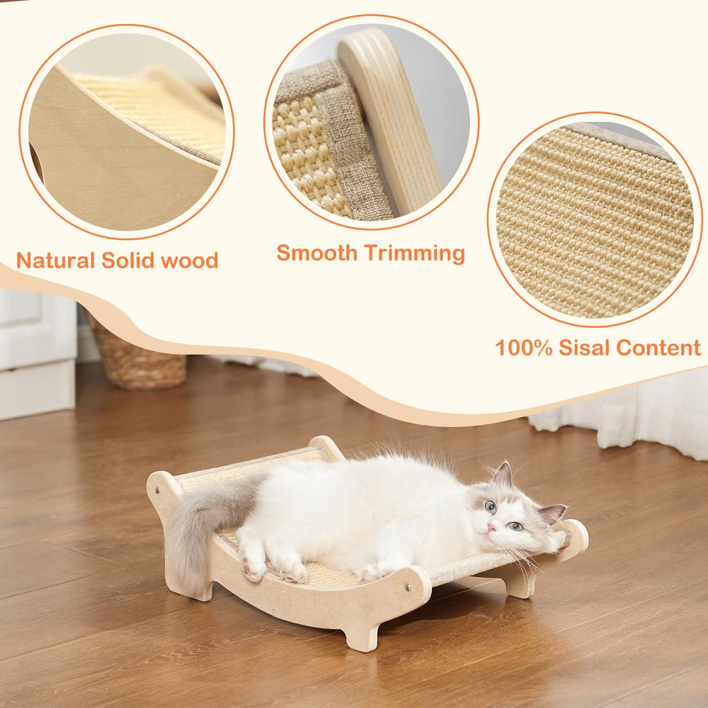 UUig cat-sisal-scratch-bed-assembly-kit demonstrates easy setup with included screws