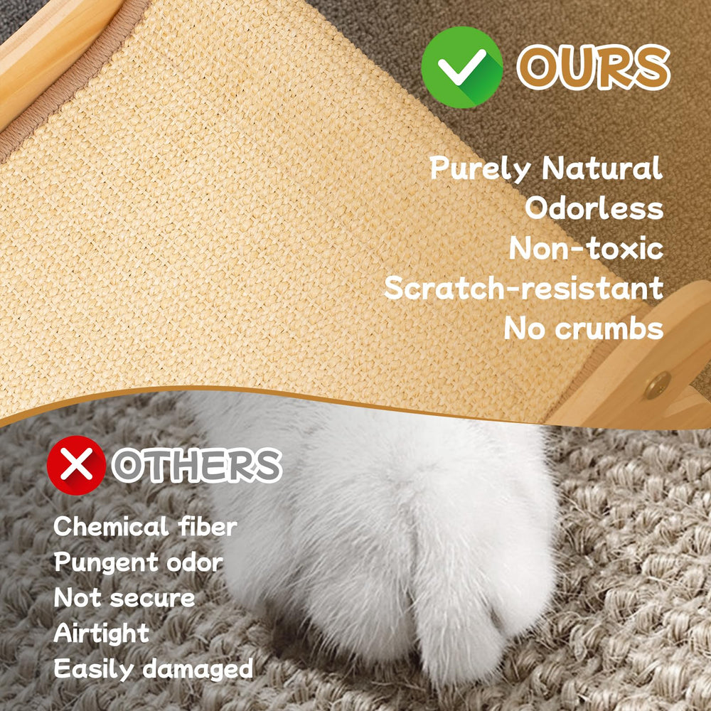 UUig cat scratch bed dimensions provide spacious lounging for mid-sized cats