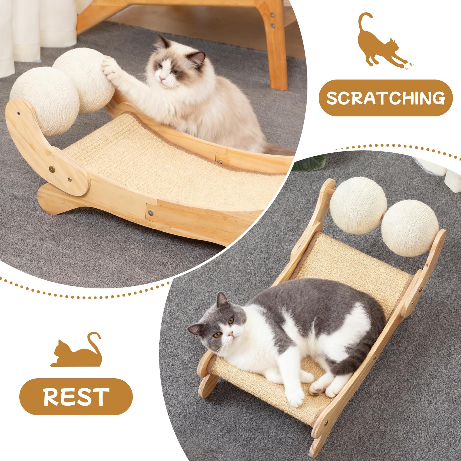 UUig cat sleep curve design supports comfortable sleeping posture during naps