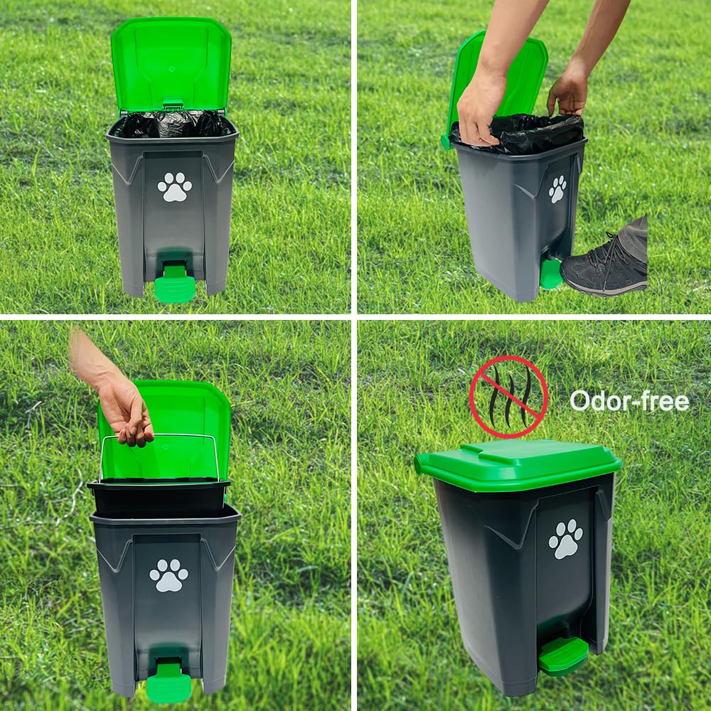 UUIXXYG long-handle pooper scooper minimizes bending during cleanup.