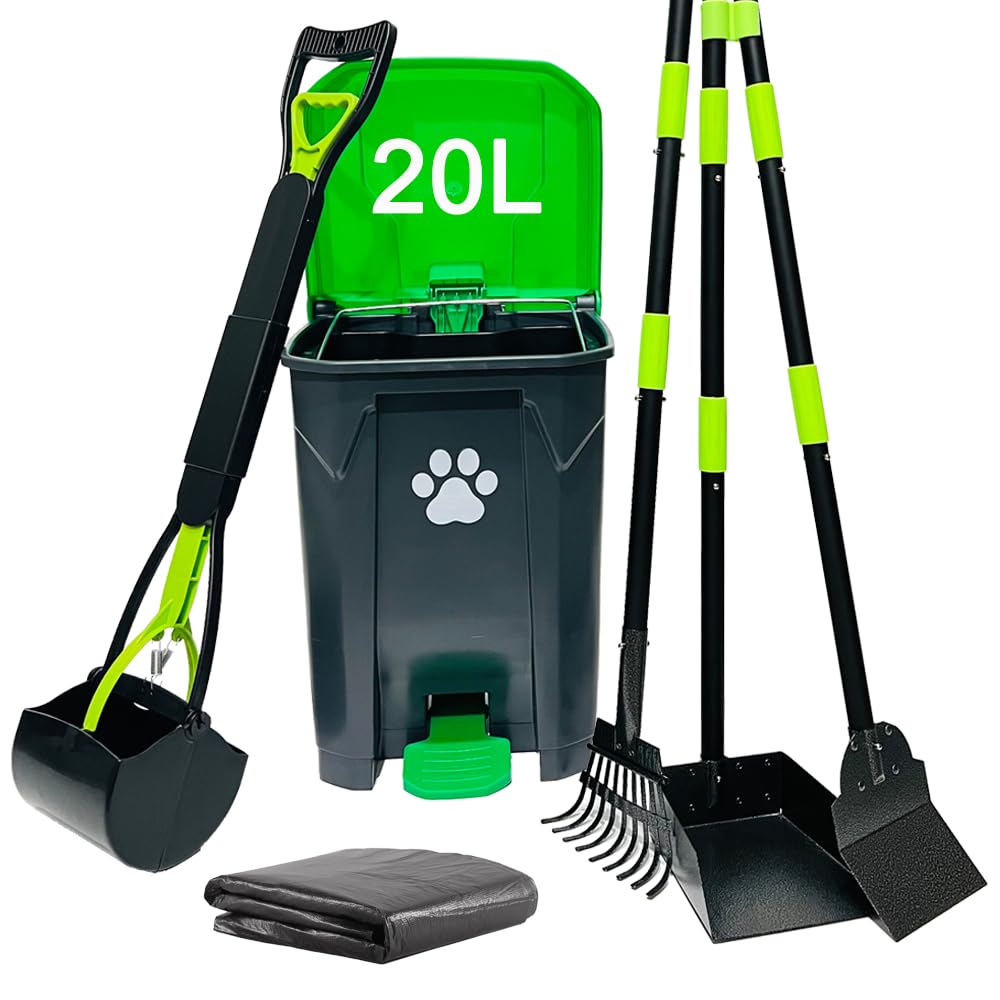 UUIXXYG outdoor poop trash can with lid helps odor control and rain protection.