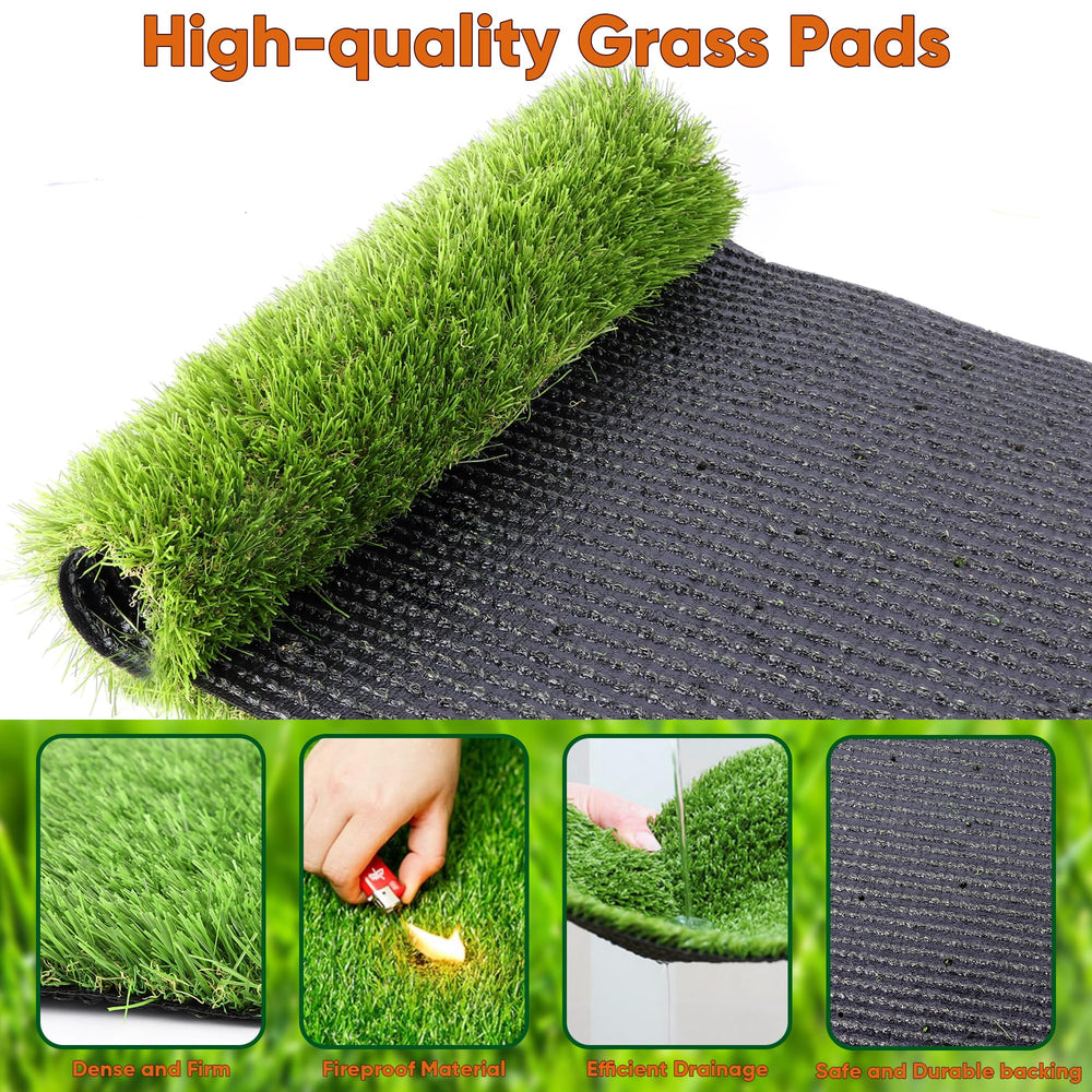 UUpet durable PP material keeps the grass pad sturdy and safe