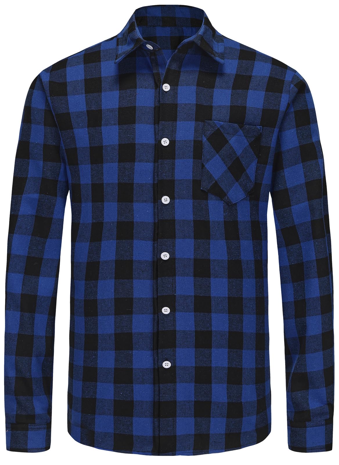 UUREED dog plaid shirt on-dog view showcases casual everyday style.
