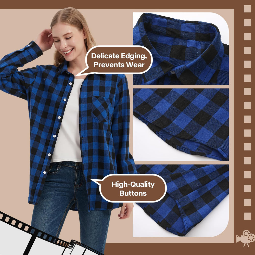 UUREED dog plaid shirt park-day pose demonstrates comfortable casualwear.