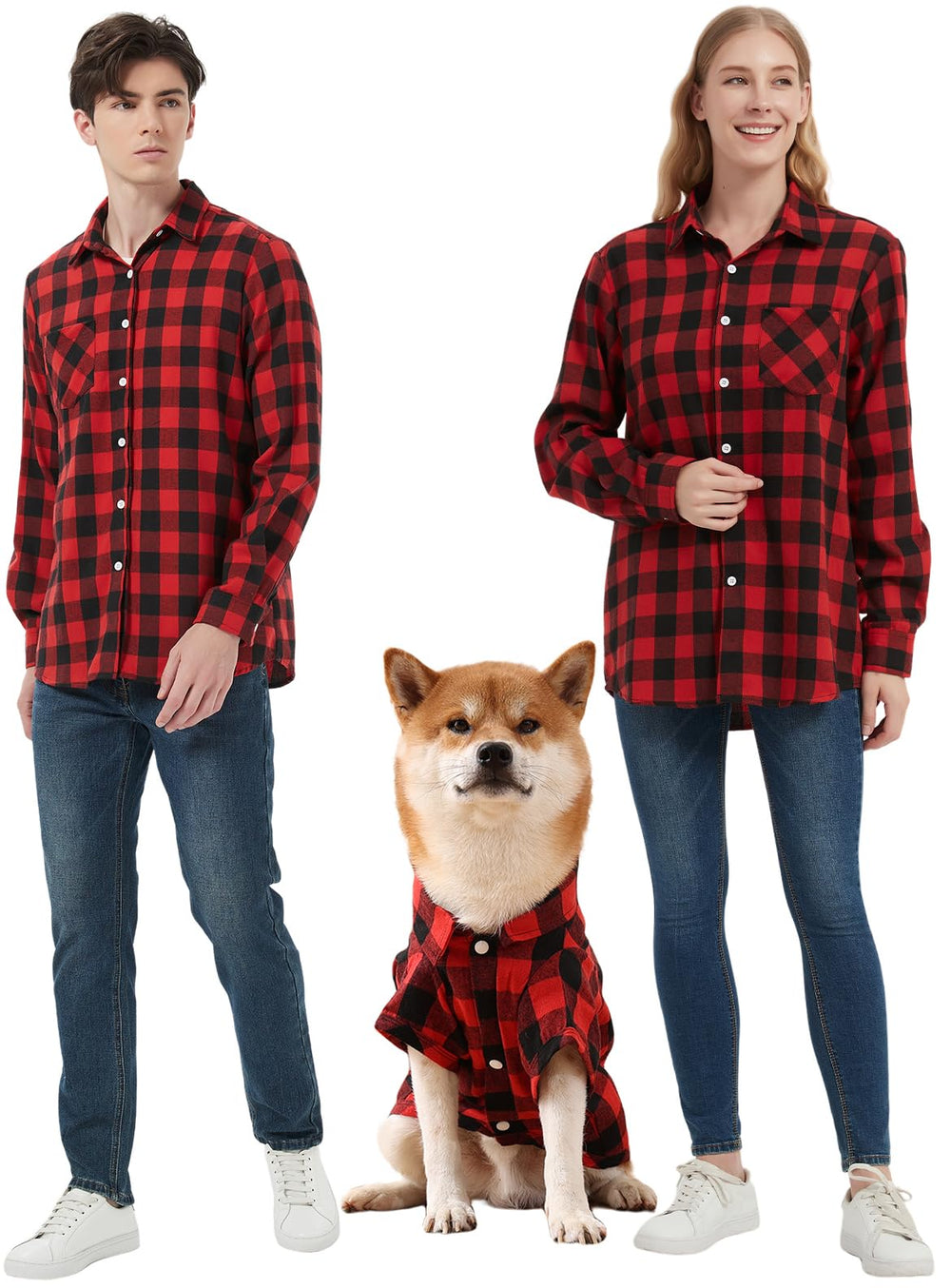 UUREED dog plaid shirt with soft fabric for cozy pet comfort during walks.