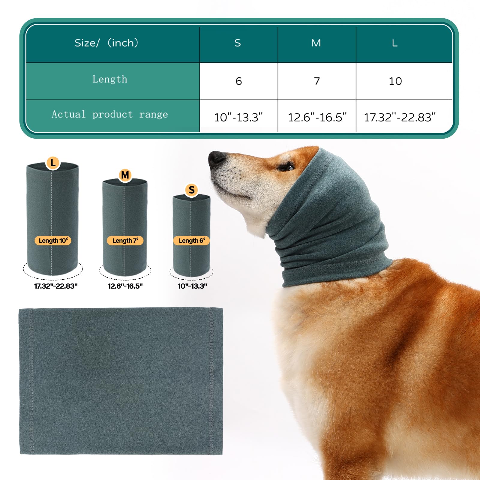 UUREED thunderstorm protection gear on dog suggesting anxiety-friendly comfort.