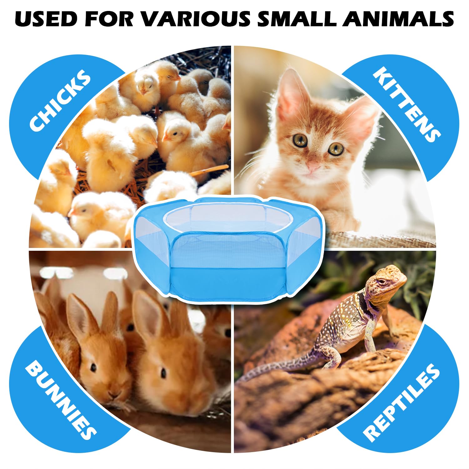 UWE Small Animal Playpen indoor play area with clear visibility